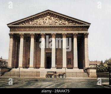 Eglise de la Madeleine, Paris, Frankreich. Datum: Ende des 19. Jahrhunderts Stockfoto