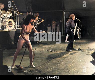 Fleischklops in Konzert beim Penwith Rock Festival in Cornwall. Datum: 1983 Stockfoto