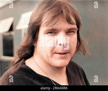 Meat Loaf (Marvin Lee Aday, geboren 1947), amerikanischer Musiker und Schauspieler, fotografiert während des Penwith Rock Festivals in Cornwall. Datum: 1983 Stockfoto