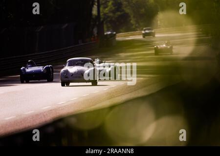 79 COURAUDON (FRA), GRANSART (FRA), Porsche 356 (pré-A) 1500 S Coupé 1954, Aktion während des Le Mans Classic 2023 vom 1. Bis 3. Juli 2023 auf dem Circuit des 24 Heures du Mans, in Le Mans, Frankreich - Photo Antonin Vincent/DPPI Credit: DPPI Media/Alamy Live News Stockfoto