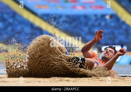 CHORZOW, POLEN - 24. JUNI: David Cairo aus den Niederlanden tritt am fünften Tag der Europaspiele 2023 am 24. Juni 2023 im Stadion SL an Stockfoto