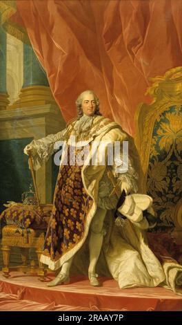 Ludwig XV, Französisch Ludwig XV (15. Februar 1710 bis 10. Mai 1774), von 1715 bis 1774 König von Frankreich und Navarra, Historische, digital restaurierte Reproduktion eines Originals aus dem 19. Jahrhundert / Ludwig XV., französisch Ludwig XV (15. Februar 1710 bis 10). Mai 1774), war von 1715 bis 1774 König von Frankreich und Navarra, Historisch, digital restaurierte Reproduktion von einer Vorlage aus dem 19. Hundert Stockfoto