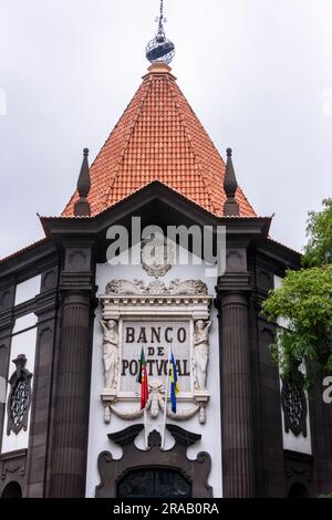 Bank von Portugal, Funchal, Madeira Stockfoto