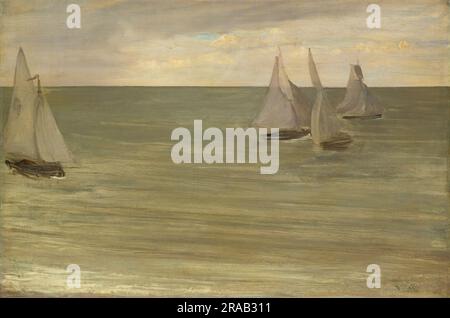 Trouville (Grau und Grün, Silbernes Meer). James McNeill Whistler. 1865. Stockfoto