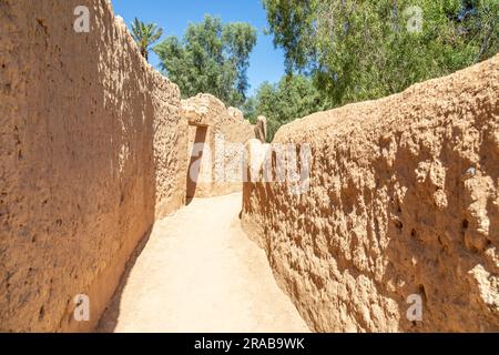 Al Ula ruinierte die Altstadtstraße in Saudi-Arabien Stockfoto