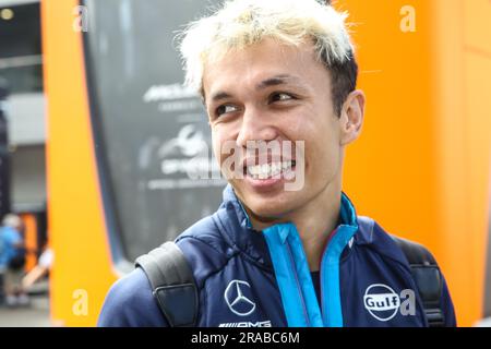 SPIELBERG, Österreich. 2. Juli 2023. #23 Alexander Albon, THAI, Team Williams F1., F1 am Red Bull Ring, Oesterreich Ring, Formel 1, ÖSTERREICHISCHER Grand Prix, großer Preis von OESTERREICH, GP d'Autriche, Motorsport, Formel1, gebührenpflichtiges Bild, Copyright © Udo STIEFEL/ATP Images (STIEFEL Udo/ATP/SPP). Guthaben: SPP Sport Press Photo. Alamy Live News Stockfoto