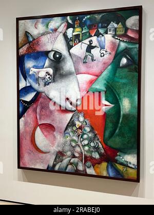 „I and the Village“, 1911, Oil on Canvas von Marc Chagall, Museum of Modern Art, New York City. Stockfoto