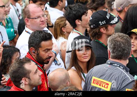 Red Bull Ring Circuit, Spielberg, Österreich, 02. Juli 2023, PODIUM CELEBRATION&#XA;Greta Zuccarello (ITA) Modell&#XA;mit Mario Isola (ITA) Pirelli, ununde Stockfoto