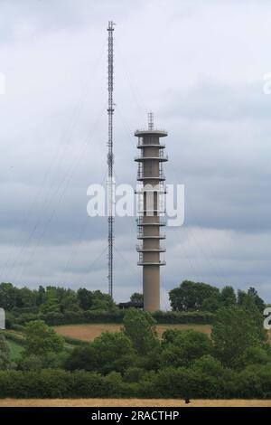 29. Juli 2023 Morborne Hill Sender Stockfoto