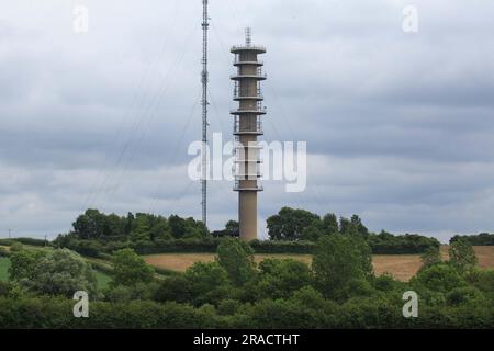 29. Juli 2023 Morborne Hill Sender Stockfoto