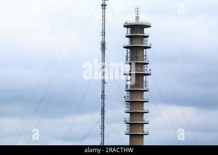 29. Juli 2023 Morborne Hill Sender Stockfoto