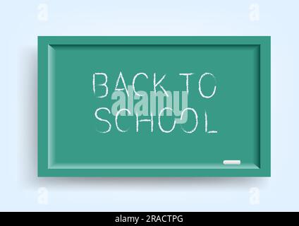 Hölzerne Schultafel mit Schatten Stock Vektor