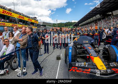 Spielberg, Österreich. 02. Juli 2023. RED BULL RING, ÖSTERREICH - JULI 02: Christian Horner, Red Bull Racing RB19 während des österreichischen Grand Prix am Red Bull Ring am Sonntag, den 02. Juli 2023 in Spielberg, Österreich. (Foto: Michael Potts/BSR Agency) Kredit: BSR Agency/Alamy Live News Stockfoto