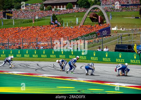 Spielberg, Österreich. 02. Juli 2023. RED BULL RING, OSTERREICH - JULI 02: Der österreichische Grand Prix am Red Bull Ring am Sonntag, den 02. Juli 2023 in Spielberg, Osterreich. (Foto: Michael Potts/BSR Agency) Kredit: BSR Agency/Alamy Live News Stockfoto