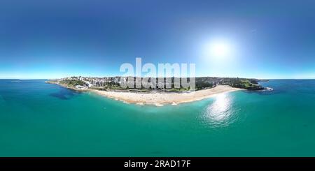 Panorama-Strand Stockfoto