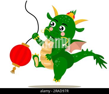 Frohes Chinesisches Drachen-Neujahr 2024 Stockfoto