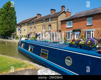 Das Canal Museum, Stoke Bruerne, Northamptonshire am Grand Union Canal, der London mit Birmingham verbindet. Stockfoto