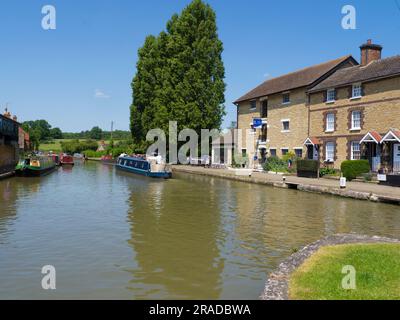 Das Canal Museum, Stoke Bruerne, Northamptonshire am Grand Union Canal, der London mit Birmingham verbindet. Stockfoto