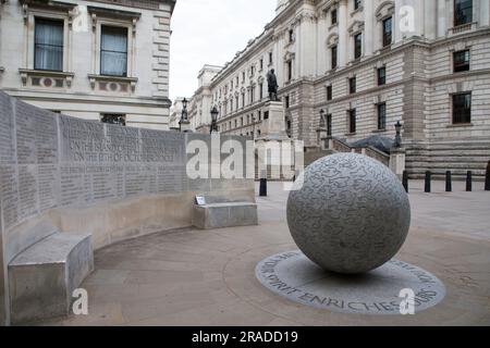 Bali Bombenattentat-Skulptur London Stockfoto