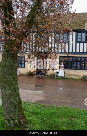 oliver cromwells House Museum in ely in der Nähe der Kathedrale, englisches Bürgerkriegsmuseum, oliver cromwells Haus in ely cambridgeshire Stockfoto