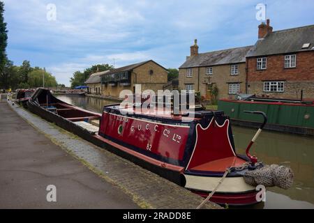 Das Canal Museum, Stoke Bruerne, Northamptonshire am Grand Union Canal, der London mit Birmingham verbindet. Stockfoto