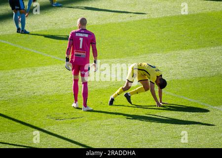 Davila of Wellington verpasst eine späte Siegerchance – Wellington Phoenix gegen Sydney in der A-League im Wellington Regional Stadium am 21. Dezember 2019 Stockfoto