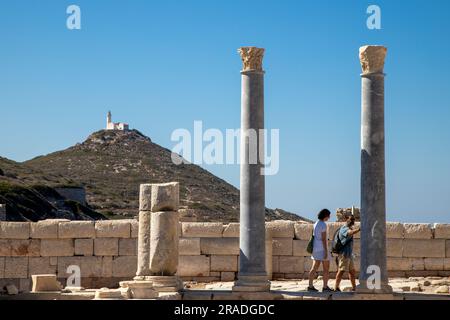 Mugla, Datca, Türkei - 10-09-2022: Die antike Stadt Knidos befindet sich im Bezirk Datca von Muğla. Stockfoto