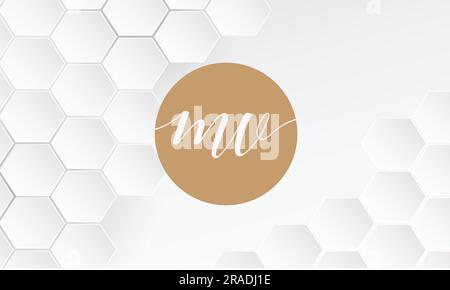 M V, VM, abstraktes Logo Monogramm Stock Vektor
