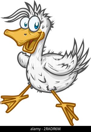 Ausdruck des Überraschungscartoonenten-maskos Stock Vektor