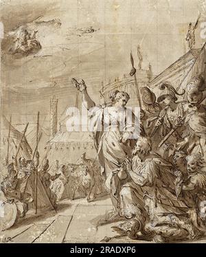 Augustus und das Tiburtinische Sibyl 1580 von Hans von Aachen Stockfoto