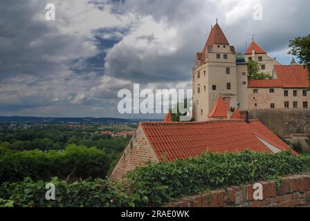 Historisches Schloss Trausnitz in Landshut Stockfoto