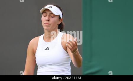 London, Großbritannien. 03. Juli 2023. Jessica Pegula (USA) beim Wimbledon Tournament 2023 in London, England. Kredit: Andre Chaco/FotoArena/Alamy Live News Stockfoto