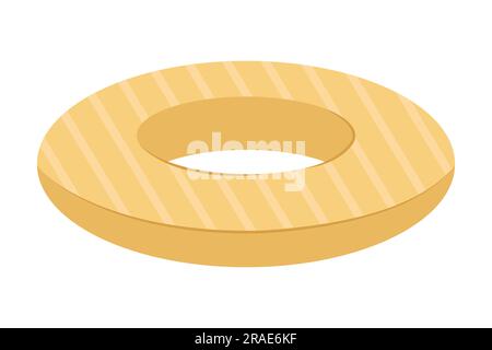 Gummiring für den Sommerpool. Stock Vektor