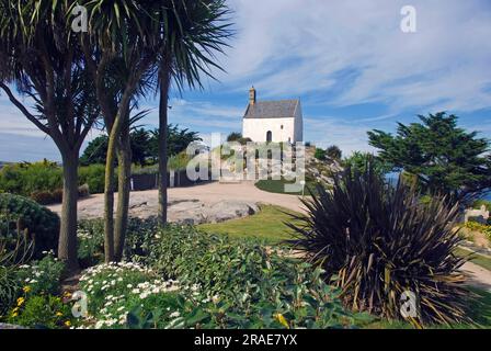 Chapelle Sainte Barbe', erbaut 1619, Roscoff, Cote du Leon, Finistere, Brittany, Frankreich Stockfoto