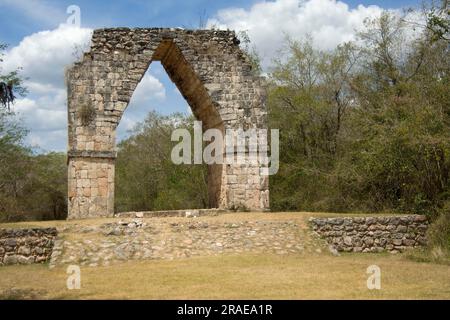 Triumphbogen von Kabah, Yucatan, Mexiko Stockfoto