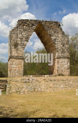 Triumphbogen von Kabah, Yucatan, Mexiko Stockfoto