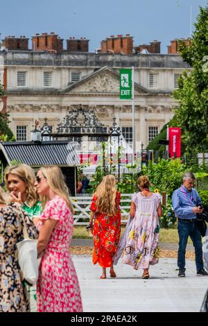 London, Großbritannien. 3. Juli 2023. Das RHS Hampton Court Palace Garden Festival 2023. Sie läuft ab dem 4-9. Juli. Kredit: Guy Bell/Alamy Live News Stockfoto