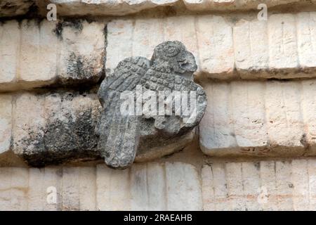 Steinschnitzerkunst, Nonnen Quadrangle, Uxmal, Yucatan, Mexiko, Cuadrangulo de las Monjas Stockfoto