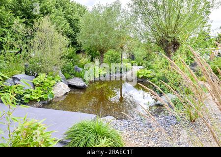 Hampton Court Palace, Surrey, Großbritannien, am 03 2023. Juli. The Cancer Research UK Legacy Garden beim RHS Hampton Court Palace Garden Festival im Hampton Court Palace, Surrey, Großbritannien am 03 2023. Juli. Kredit: Francis Knight/Alamy Live News Stockfoto