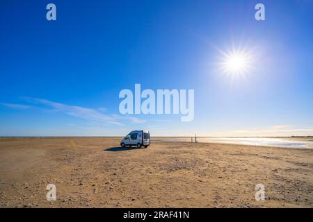 Napoleon Beach, Port-Saint-Louis-du-Rhône, Bouches-du-Rhône, Provence-Alpes-Côte d'Azur, Frankreich Stockfoto