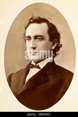 Edwin Thomas Booth (13. November 1833 - 7. Juni 1893) war ein amerikanischer Schauspieler, der durch die Vereinigten Staaten und die große europäische Hauptstädte tourte und Shakespeare-Stücke aufgeführt, Historisch, digital restaurierte Reproduktion von einer Vorlage aus dem 19. Jahrhundert / Edwin Thomas Booth (13. November 1833 bis 7. Juni 1893) war ein amerikanischer Schauspieler, der die Vereinigten Staaten und die wichtigsten europäischen Hauptstädte besuchte und Shakespeare-Stücke aufführte, historische, digital restaurierte Reproduktion eines Originals aus dem 19. Jahrhundert Stockfoto