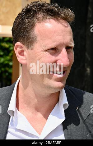 Hampton Court, Surrey. 03/07/2023, Brendan Cole, Professionelle Tänzerin, Pressetag. RHS Hampton Court Palace Garden Festival 2023. Stockfoto