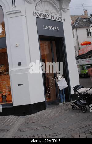 03. Juli 2023/ Hermes wund bei Hojbr plads in der dänischen Hauptstadt Kopenhagen Dänemark. (Foto: Francis Joseph Dean/Dean Pictures) Stockfoto