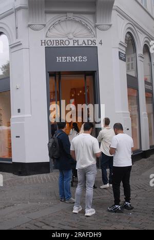 03. Juli 2023/ Hermes wund bei Hojbr plads in der dänischen Hauptstadt Kopenhagen Dänemark. (Foto: Francis Joseph Dean/Dean Pictures) Stockfoto