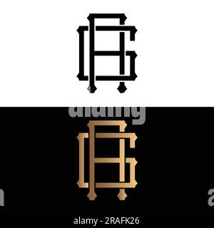 Luxury AG oder GA – ursprüngliches Monogramm – Buchstaben-Logo-Design Stock Vektor