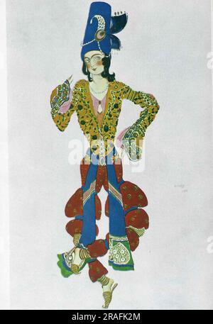 Kostüm für Nijinsky 1910 von Leon Bakst Stockfoto