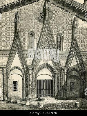 Abtei Sant'Antonio di Ranverso bei Buttigliera Alta 1890 von Giuseppe Barberis Stockfoto