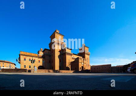 Schloss Estense, Ferarra, Emilia-Romagna, Italien Stockfoto