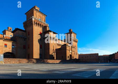 Schloss Estense, Ferarra, Emilia-Romagna, Italien Stockfoto