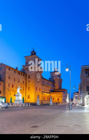 Schloss Estense, Ferarra, Emilia-Romagna, Italien Stockfoto